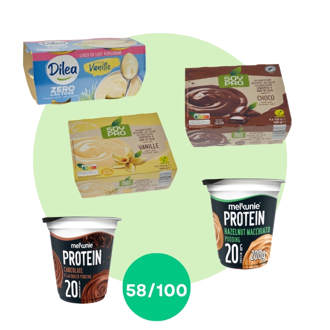 de beste puddings uit de test van testaankoop